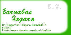 barnabas hagara business card